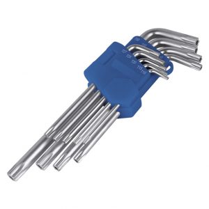 Juego de llaves de Torx de brazo T10-T50, juego de 9 piezas, largo