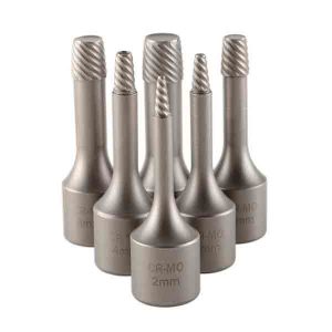 Extractor de tornillo de impacto | Juego de 6 brocas de potencia de 3/8" (2 – 10 mm)