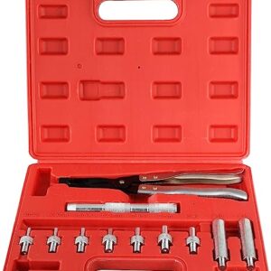Kit de 11 piezas de removedor de sellos de válvula e instalador - alicates, mango de accionamiento, enchufes, adaptadores