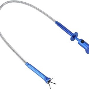 Herramienta de recogida magnética tipo garra, recogedor de basura flexible de cuatro garras de 24 pulgadas con luz LED brillante