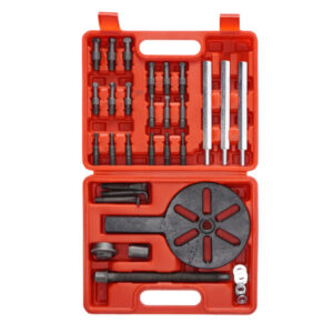 Juego de extractor de rodamientos 33 en 1, herramienta de extracción de rodamientos de 3 mandíbulas, herramienta de extracción de agujeros interiores con caja de plástico