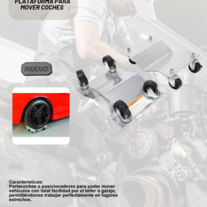 Gato de coche de 1500 lb, venta al por mayor, plataforma de remolque, herramienta universal para mover ruedas, remolque de acero de 12 pulgadas